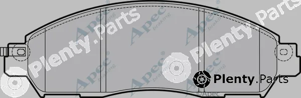 Apec PAD2044 — Brake Pad Set, disc brake Apec