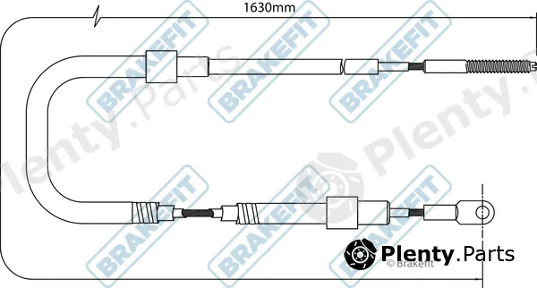 Apec BBC3023 — Cable Pull, parking brake Brake Fit