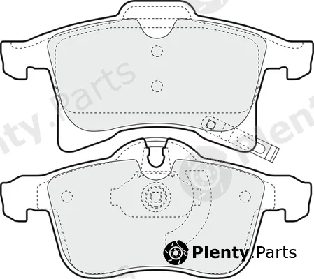 Apec PD3078 — Brake Pad Set, disc brake Apec Blue