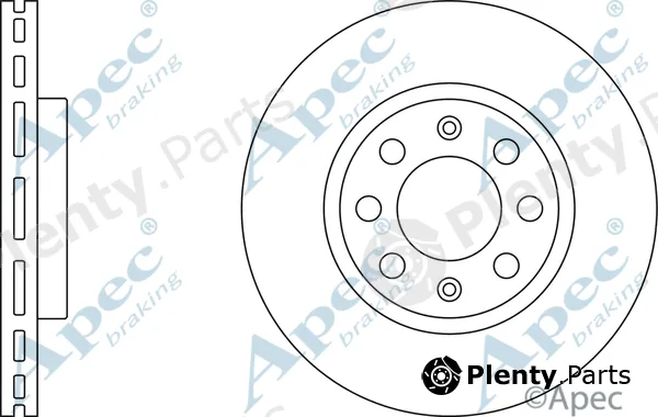 Apec DSK2509 — Brake Disc Apec
