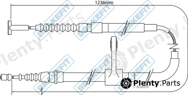 Apec BBC3005 — Cable Pull, parking brake Brake Fit