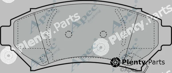 Apec PAD1002 — Brake Pad Set, disc brake Apec
