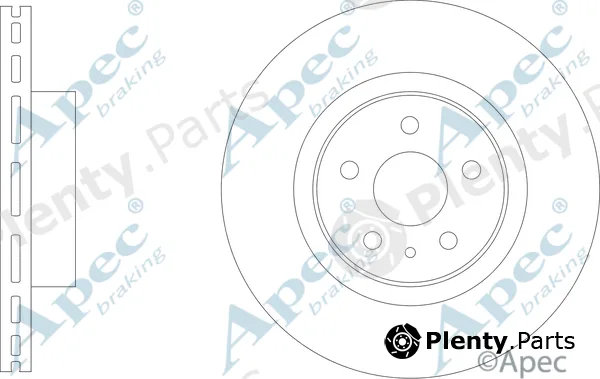 Apec DSK3332 — Brake Disc Apec