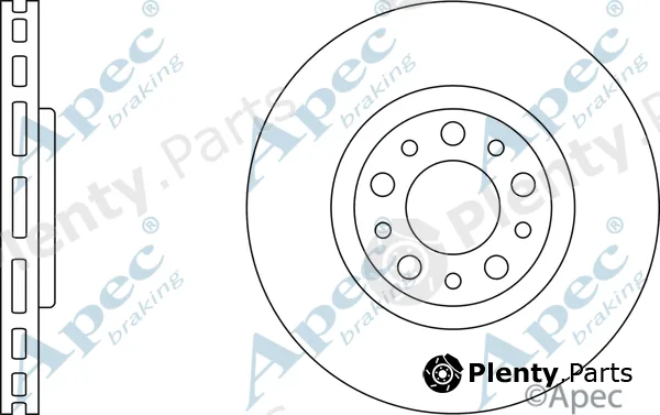 Apec DSK2500 — Brake Disc Apec
