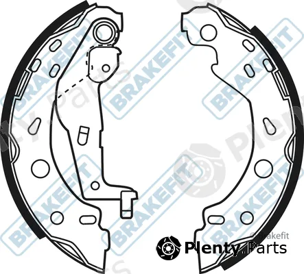 Apec BSH1108 — Brake Shoe Set Brake Fit