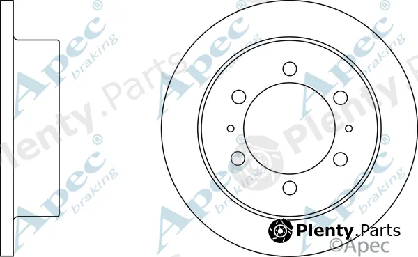 Apec DSK2070 — Brake Disc Apec