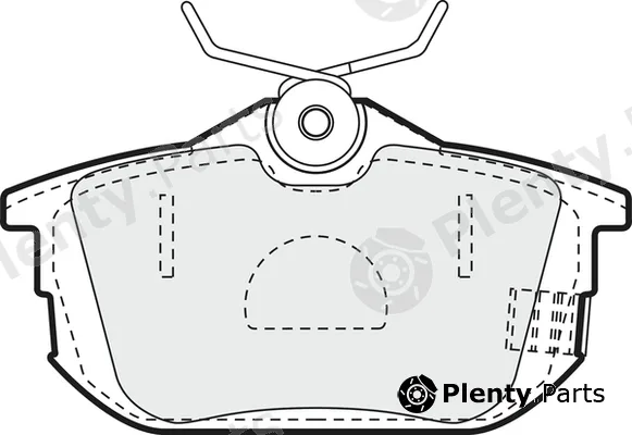 Apec PD3027 — Brake Pad Set, disc brake Apec Blue