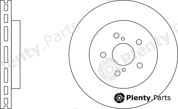 Apec SDK6539 — Brake Disc Apec Blue