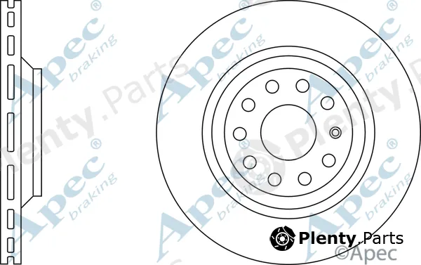 Apec DSK2460 — Brake Disc Apec