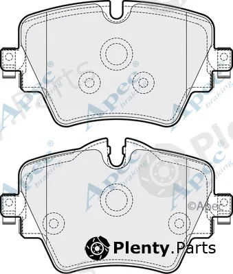 Apec PAD2050B — Brake Pad Set, disc brake Apec Black