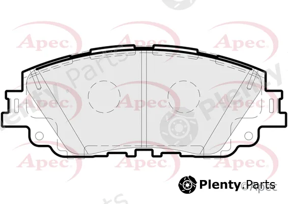 Apec PAD2292 — Brake Pad Set, disc brake Apec