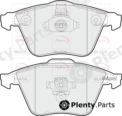 Apec PAD1420B — Brake Pad Set, disc brake Apec Black
