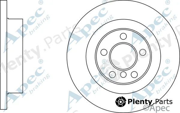 Apec DSK3158 — Brake Disc Apec