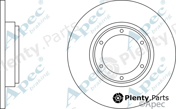 Apec DSK128 — Brake Disc Apec
