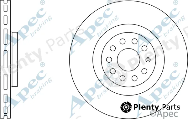 Apec DSK2867 — Brake Disc Apec