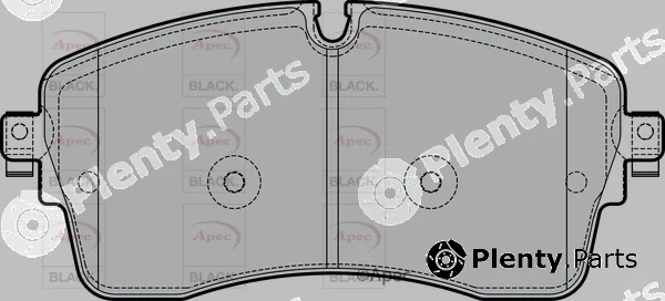 Apec PAD2286B — Brake Pad Set, disc brake Apec Black