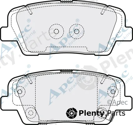 Apec PAD2092 — Brake Pad Set, disc brake Apec