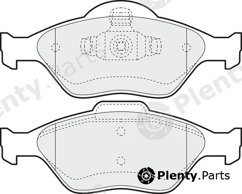 Apec PD3048 — Brake Pad Set, disc brake Apec Blue
