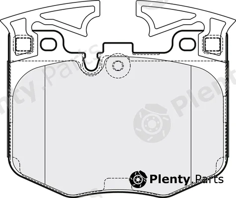 Apec PD3854 — Brake Pad Set, disc brake Apec Blue