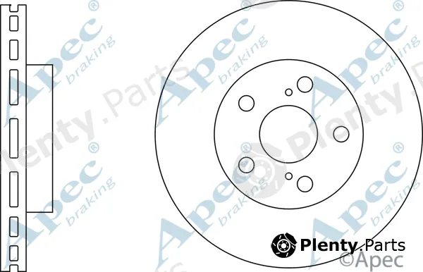 Apec DSK2837 — Brake Disc Apec
