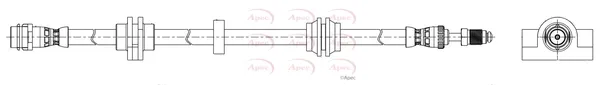 Apec HOS4304 — Brake Hose Apec
