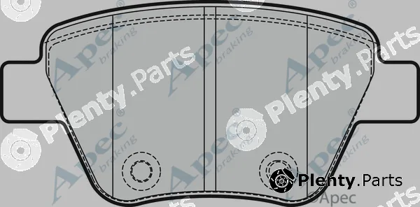 Apec PAD1751 — Brake Pad Set, disc brake Apec