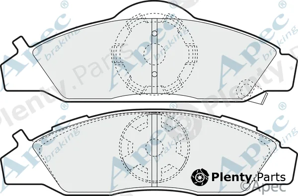 Apec PAD1428 — Brake Pad Set, disc brake Apec