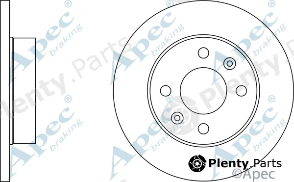 Apec DSK282 — Brake Disc Apec
