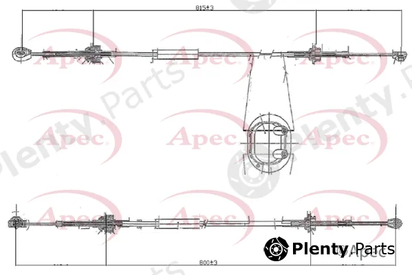 Apec CAB7016 — Cable Pull, manual transmission Apec
