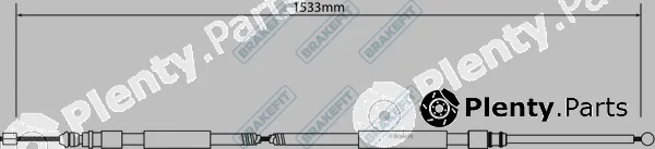 Apec BBC3026 — Cable Pull, parking brake Brake Fit