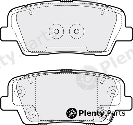 Apec PD3662 — Brake Pad Set, disc brake Apec Blue