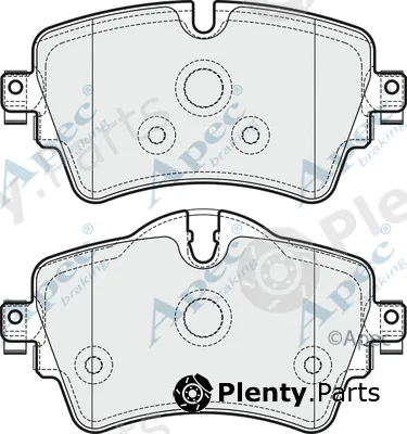 Apec PAD2030 — Brake Pad Set, disc brake Apec