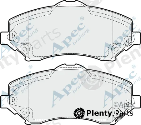 Apec PAD1700 — Brake Pad Set, disc brake Apec