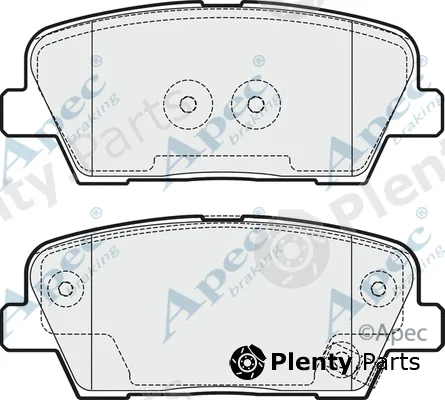 Apec PAD1753 — Brake Pad Set, disc brake Apec