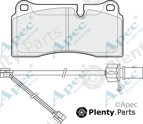Apec PAD1996 — Brake Pad Set, disc brake Apec