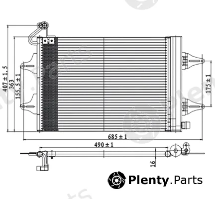 PowerMax 7110158 — Condenser, air conditioning PowerMax+