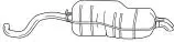 Sigam 10623 — Rear Muffler
