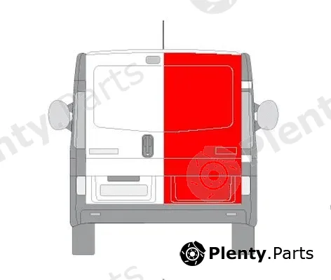 Blic 6016-00-6061156P — Interior Door Panel