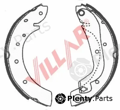 Villar 629.0630 — Brake Shoe Set