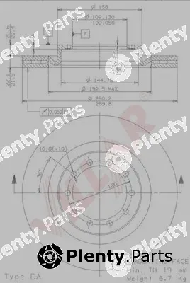 Villar 628.1216 — Brake Disc