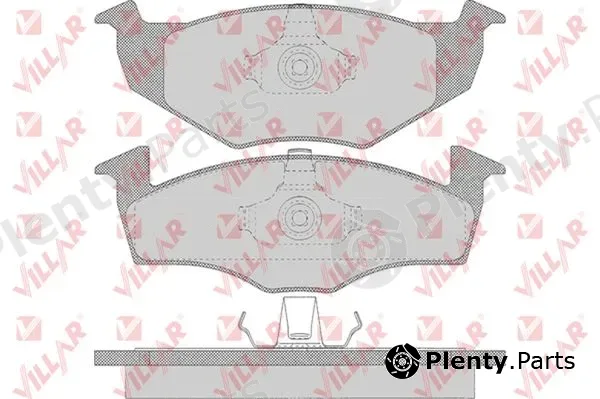 Villar 626.0638 — Brake Pad Set, disc brake