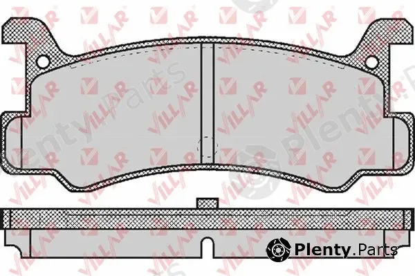 Villar 626.0367 — Brake Pad Set, disc brake