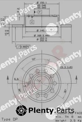 Villar 628.1779 — Brake Disc