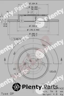 Villar 628.0423 — Brake Disc