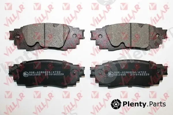 Villar 626.2220 — Brake Pad Set, disc brake