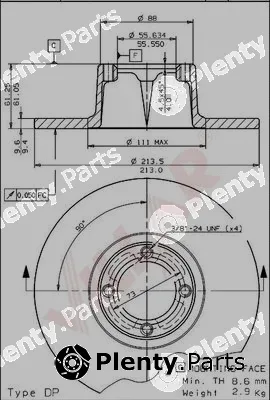 Villar 628.1279 — Brake Disc