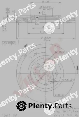 Villar 628.0549 — Brake Disc
