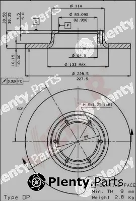 Villar 628.1144 — Brake Disc