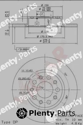 Villar 628.1879 — Brake Disc