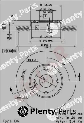 Villar 628.1349 — Brake Disc